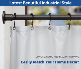 BRIOFOX tension rod with non-slip plate ensures secure setup.