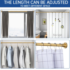 BRIOFOX versatile curtain rod doubles as a room divider.