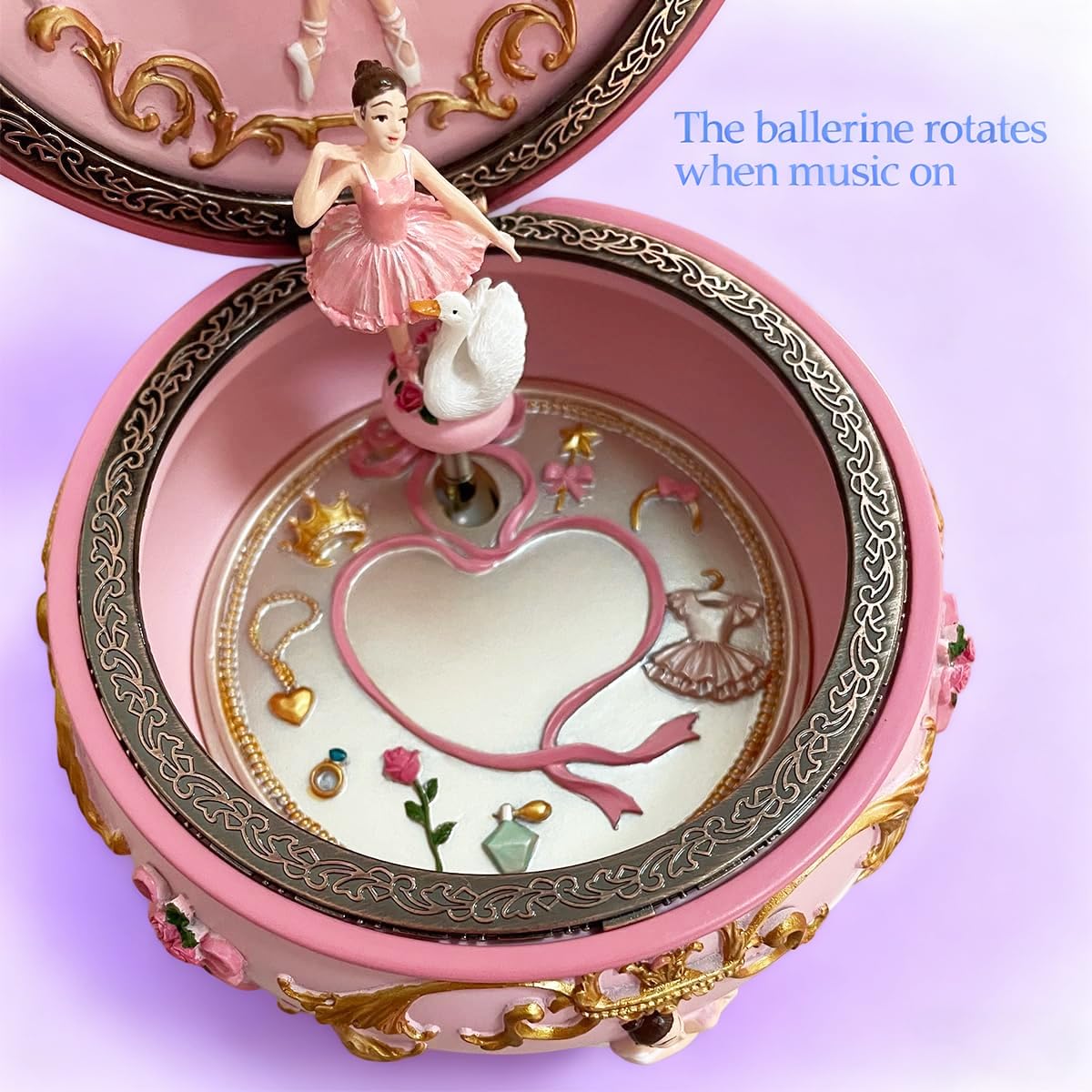 Briskfeel ballerina box size 4.7x4.7x3.5 inches for compact display