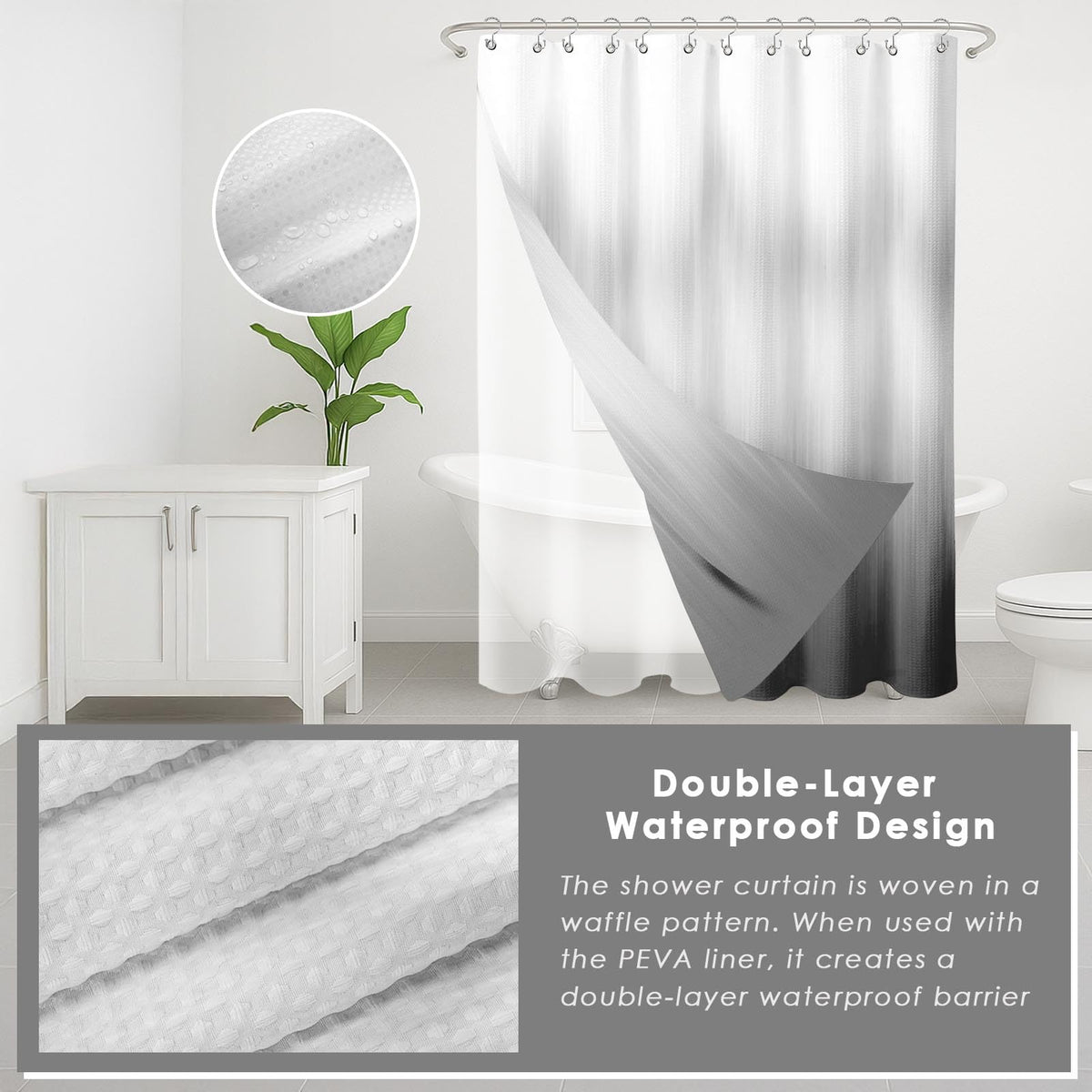 Britimes Grey Stripes complete bathroom set for cohesive decor and daily routines.