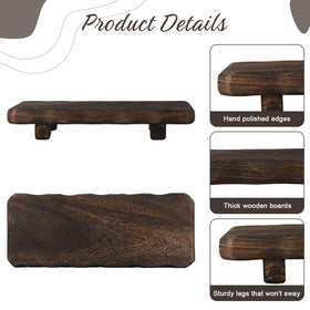 Briwooody rustic farmhouse display surface adds warm charm to any room.