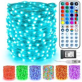 BrizLabs color changing fairy lights 66ft LED string for versatile indoor decoration.