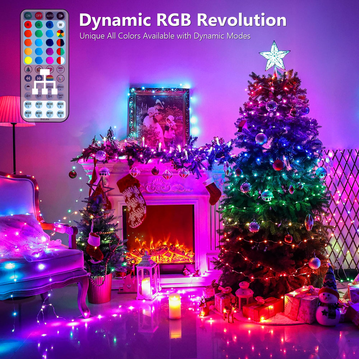 BrizLabs music-synced fairy lights pulsing to your favorite tunes