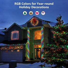 Brizled IP44 waterproof string lights withstand rain for outdoor celebrations.
