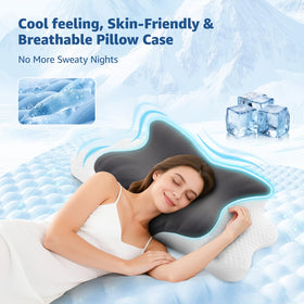 BRO contour memory foam provides ergonomic neck and shoulder alignment