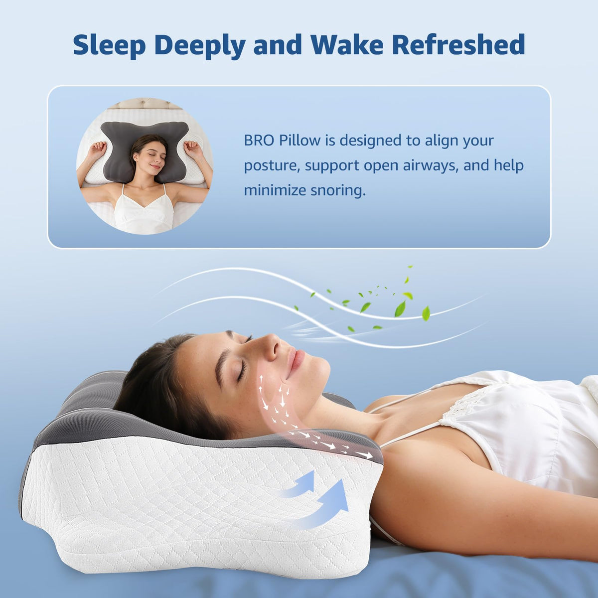 BRO memory foam adapts to your shape while maintaining support