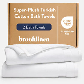 Brooklinen Super-Plush towels with a 770 GSM weave offer lasting luxury and everyday softness.
