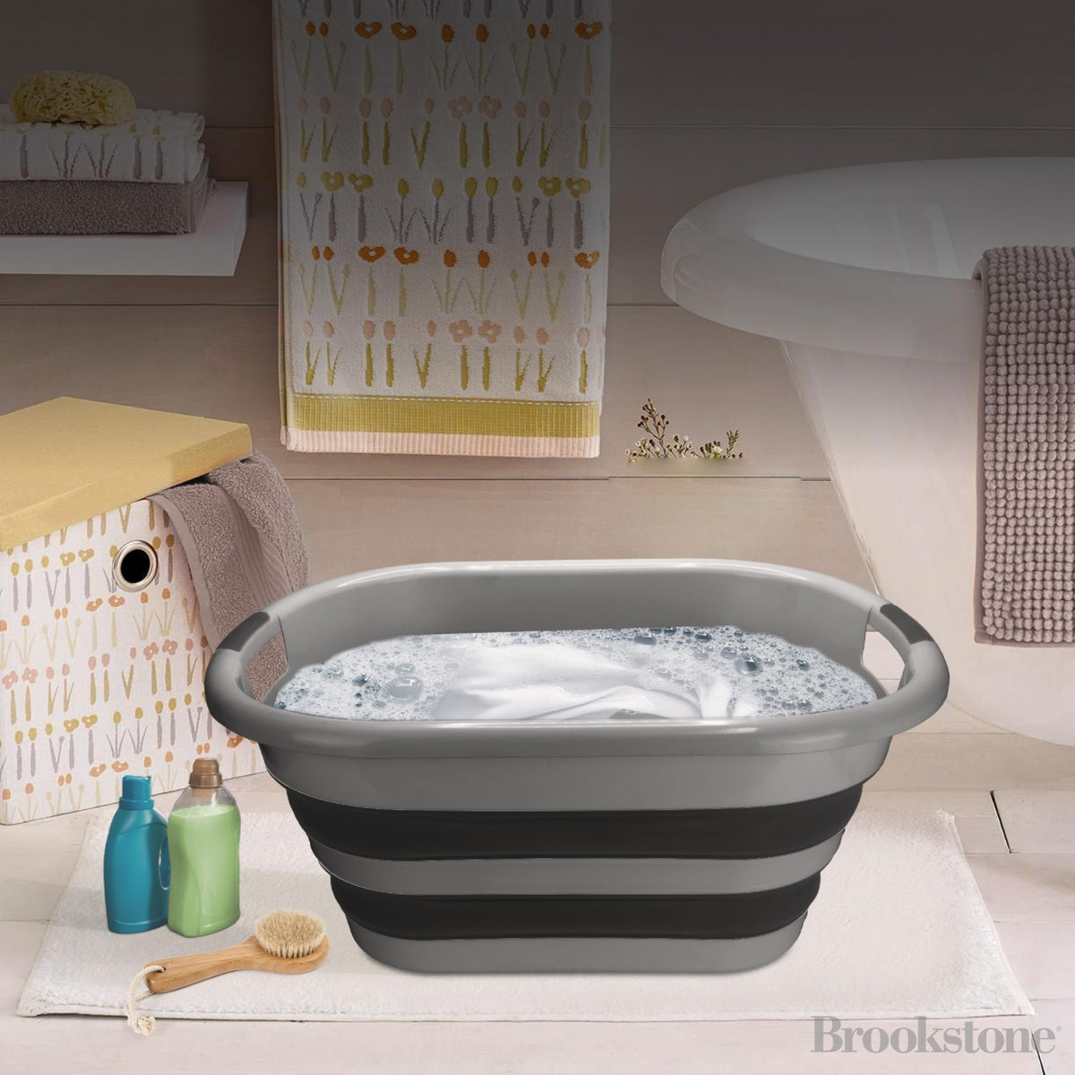 Brookstone BPA-free plastic construction ensures safe daily use.