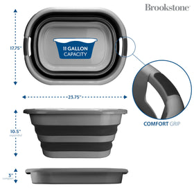 Brookstone dark grey two-pack ready for bedrooms or laundry.