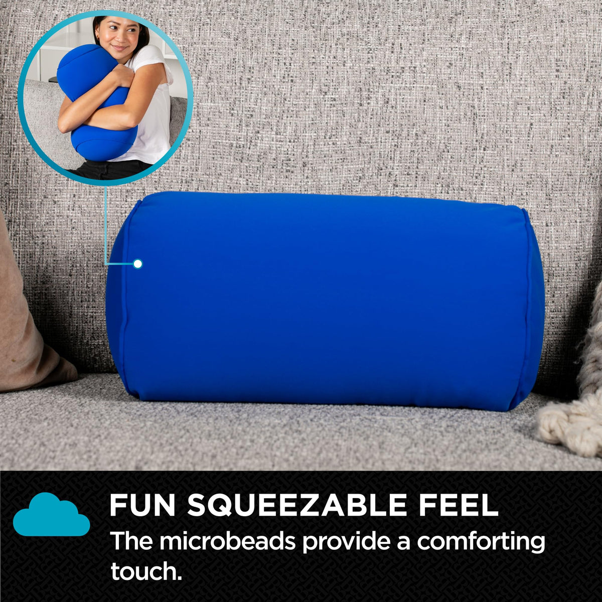 Brookstone Squishy FOM cushion kids-friendly travel cushion.