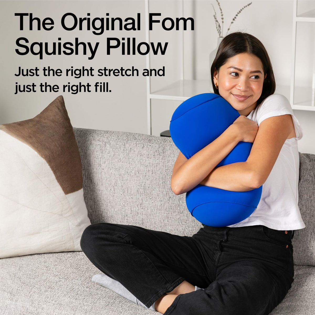 Brookstone Squishy FOM cushion lumbar-support for car seating.