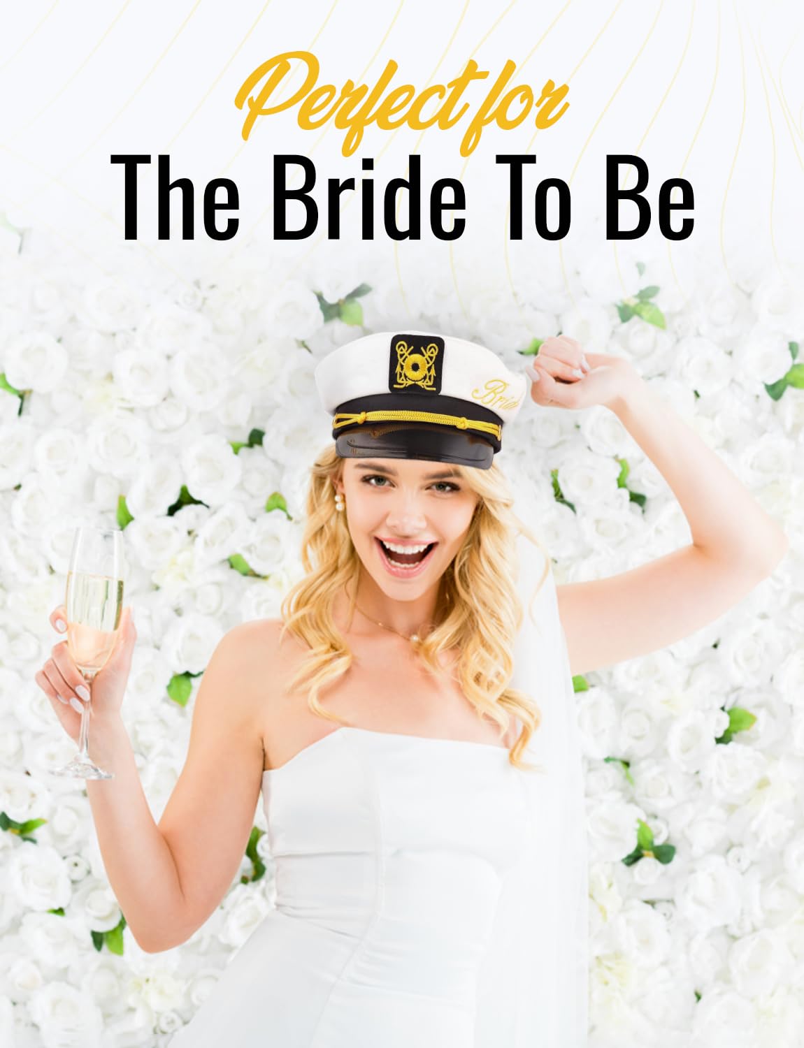 Brosash Bride-to-Be hat used as photo prop