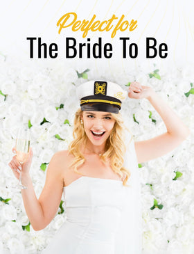 Brosash Bride-to-Be hat used as photo prop