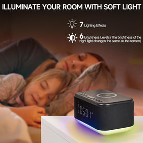 Broserengy Tech built-in Bluetooth speakers deliver clear wake-up audio