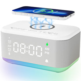 Broserengy Tech alarm clock display with clear time syncing for easy mornings.