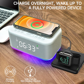 Broserengy Tech alarm clock RGB night light offers ambient glow