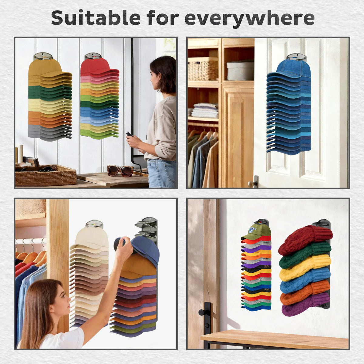 BRUBEQO 2-pack hat storage kit ready for installation