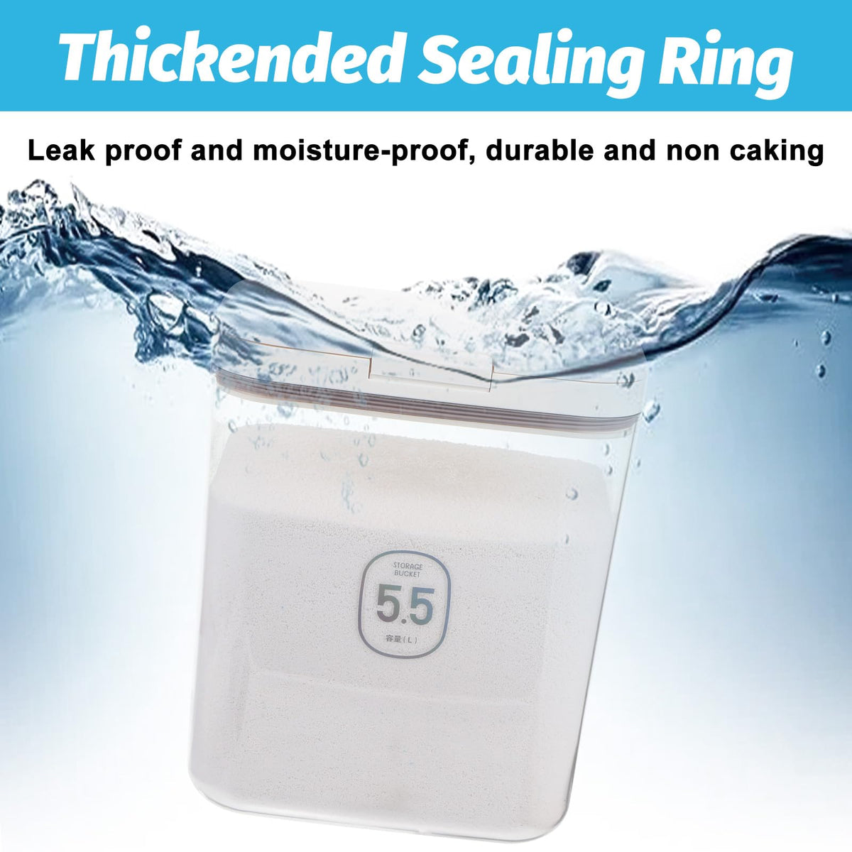 Bruislard silicone seal keeps powder dry and fresh.