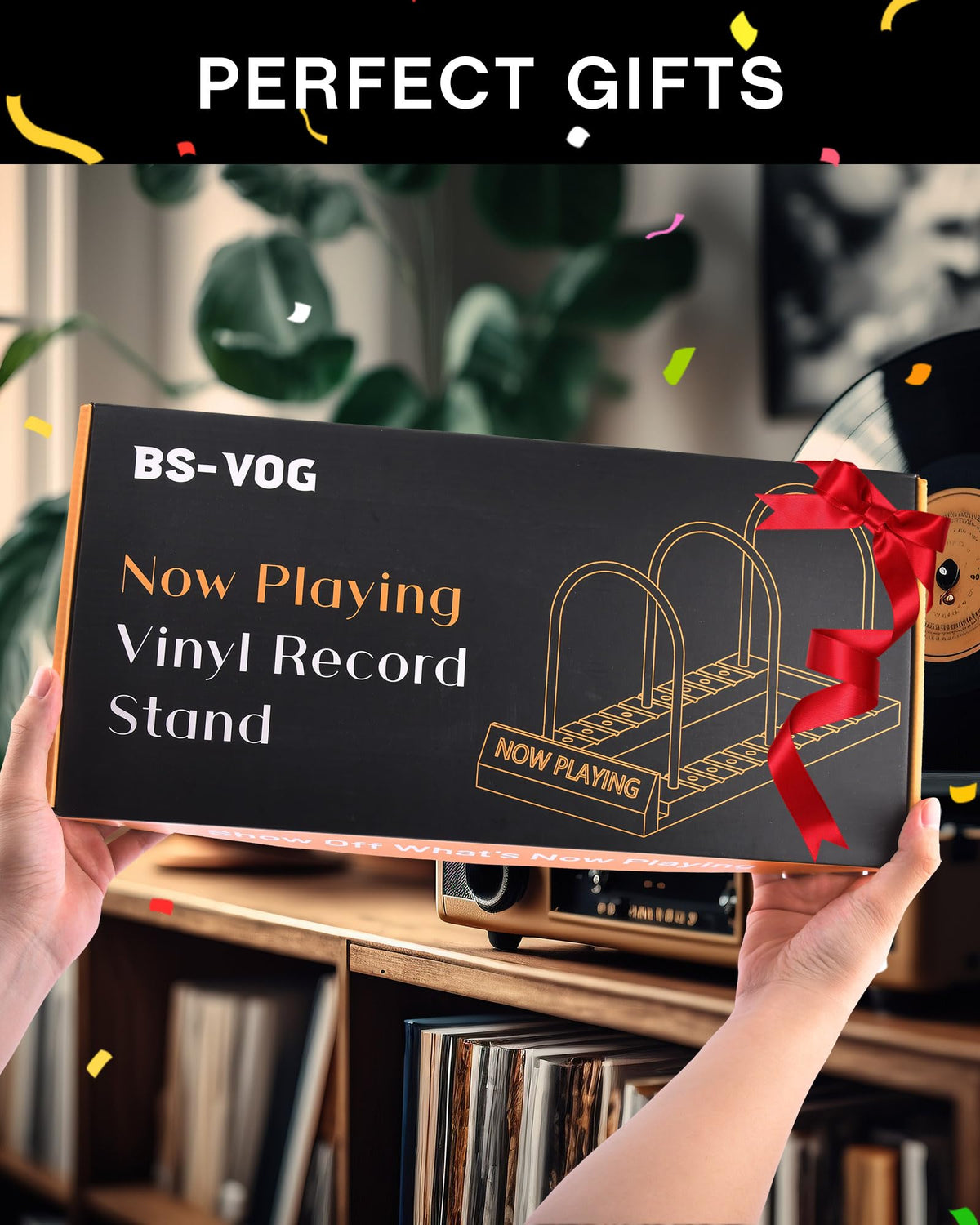 Soft pads on BS-VOG Now Playing protect floors and furniture from scratches.