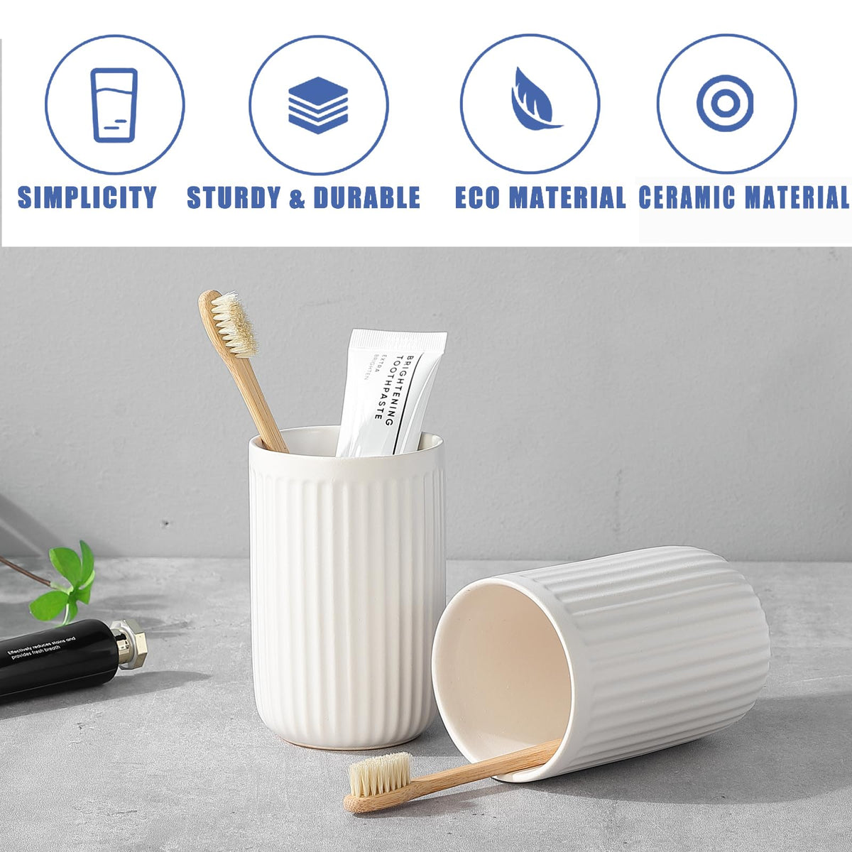 BSDISP high capacity organizer for toothbrushes toothpaste and grooming items.