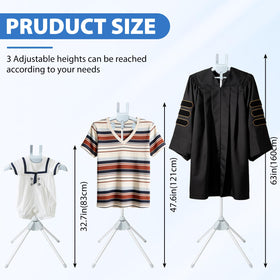 BShome T-Shirt Display Stand folded-compact design fits in bags for on-the-go setups