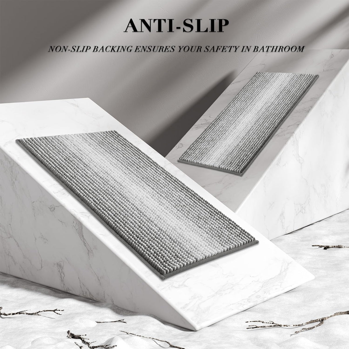 BSICPRO floor mat set suitable for bathrooms, kitchens, and entryways for a stylish multi-room upgrade