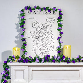 BSMYBO festive patio rose garland brightens outdoor gatherings
