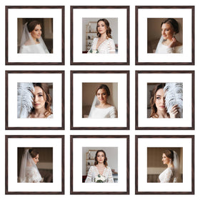 BSRHOME 12x12-frame-set-wall-display highlights memories with a modern minimalist look.