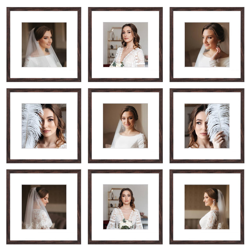 BSRHOME 12x12-frame-set-wall-display highlights memories with a modern minimalist look.