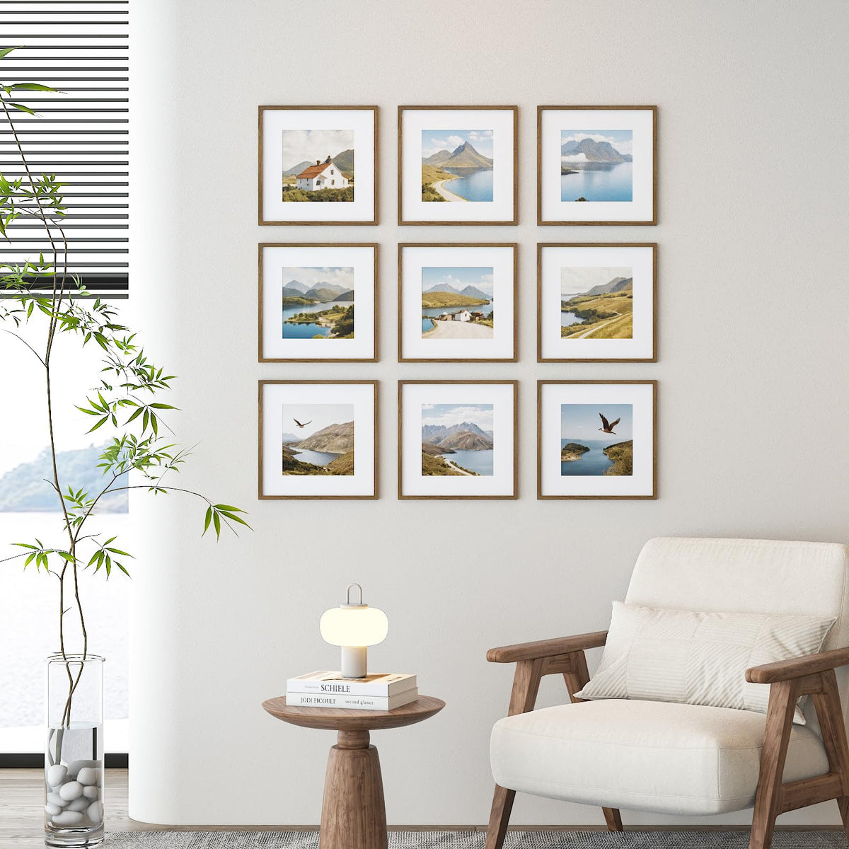 BSRHOME Frames with metal back latches provide stable tabletop or wall display