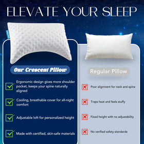 btasleeep adjustable-loft-fill lets you customize height and firmness.