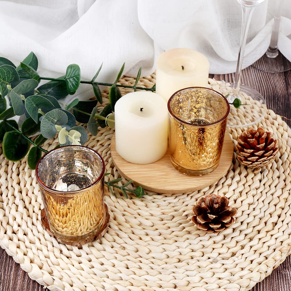 BTGLLAS holders elevate party or shower decor with a luxurious gold glow.
