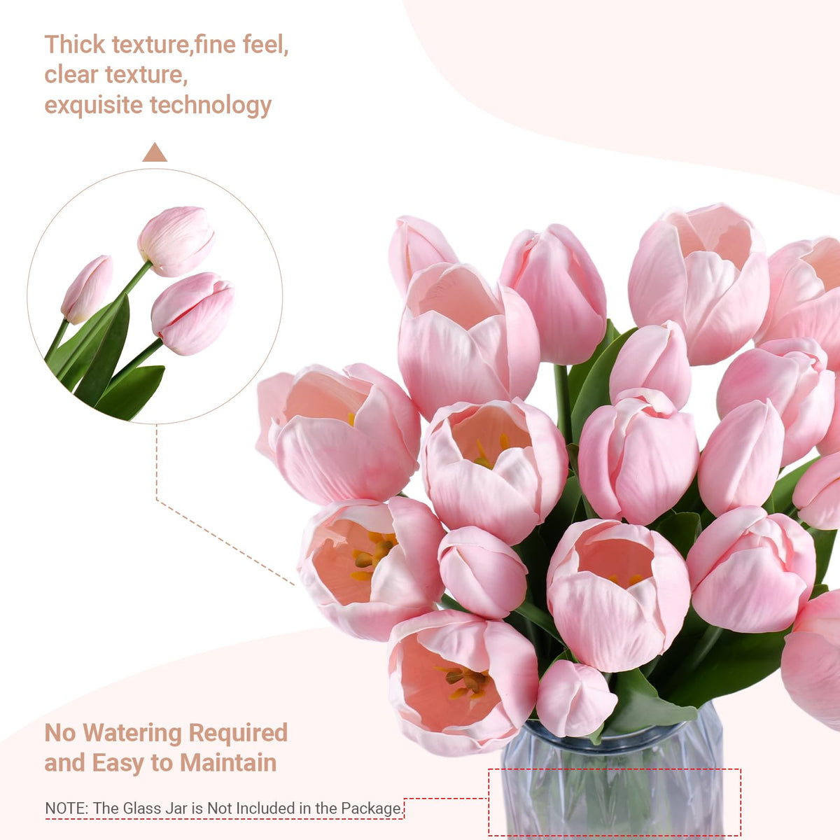 BTHM DSGN pink tulips with 3D-printed realism, safe for families