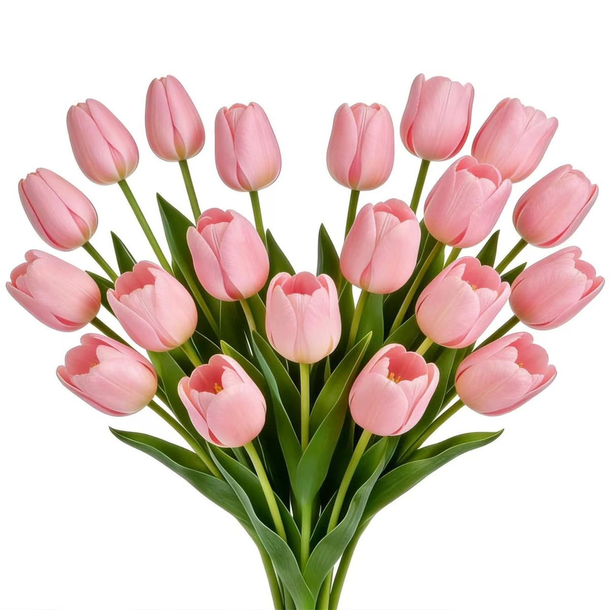 BTHM DSGN pink fake tulips, 16-inch bouquet, ideal for bridesmaid arrangements