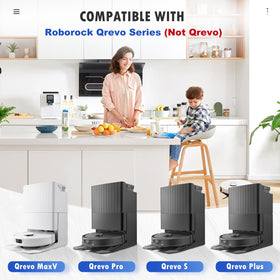 BTRSOLUS dust bags block dust and hair for Roborock Qrevo