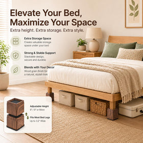 BTSD-home heavy-duty risers support up to 2200 lbs.
