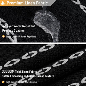 BTTN 72x72 inches size fits most showers and bathtubs.