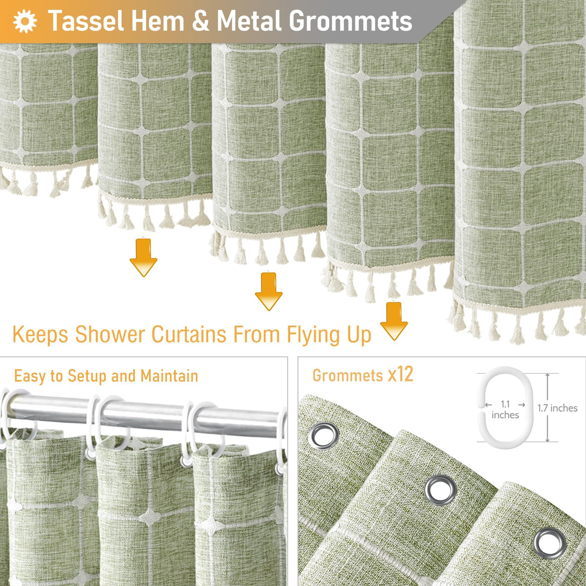 BTTN 3D plaid embroidery adds decorative depth.