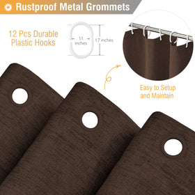 BTTN Brown Shower Curtain 72x72 size fits standard baths.