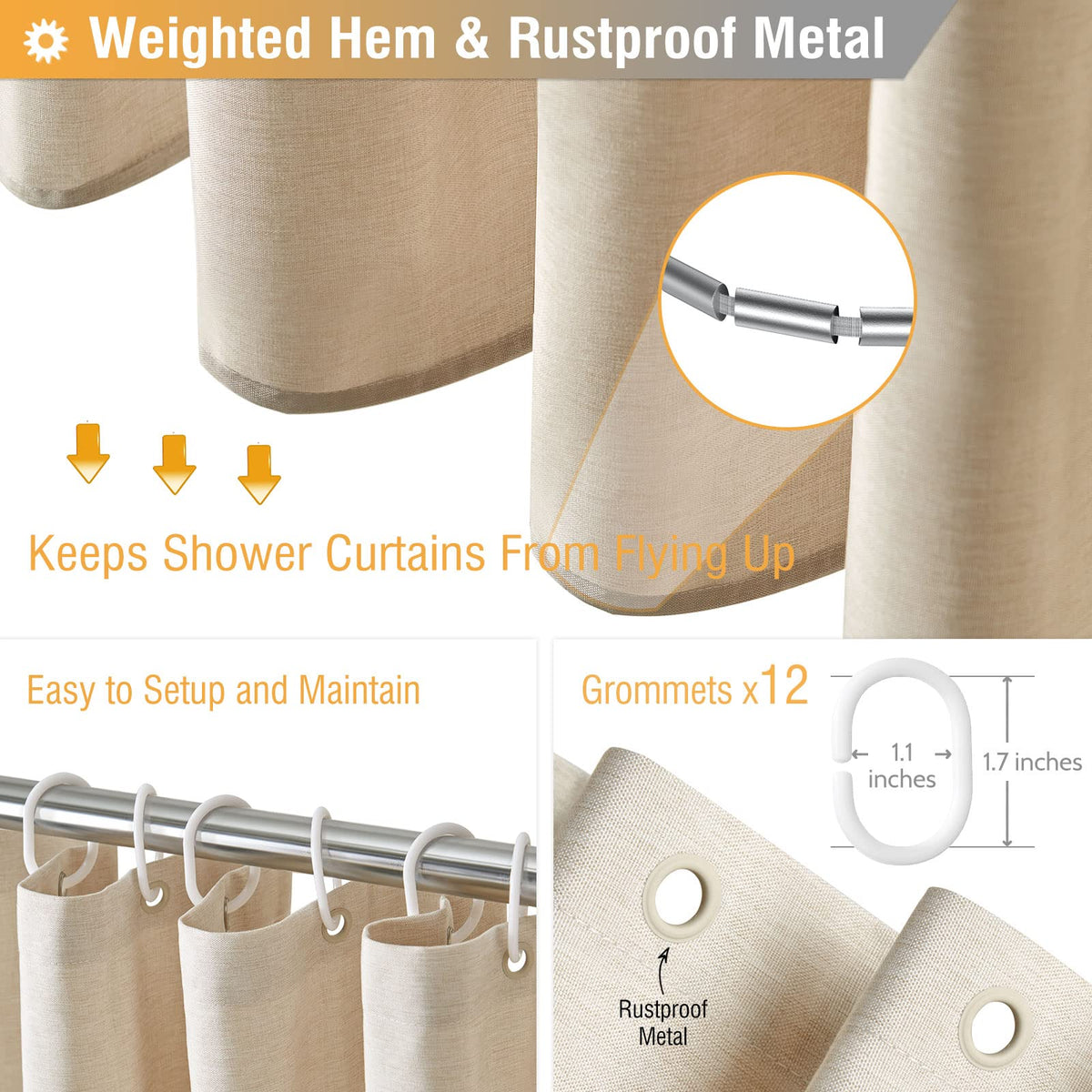 BTTN dense-weave fabric boosts privacy without looking bulky.