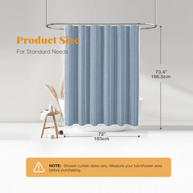 BTTN 12 hooks included simplify curtain installation.
