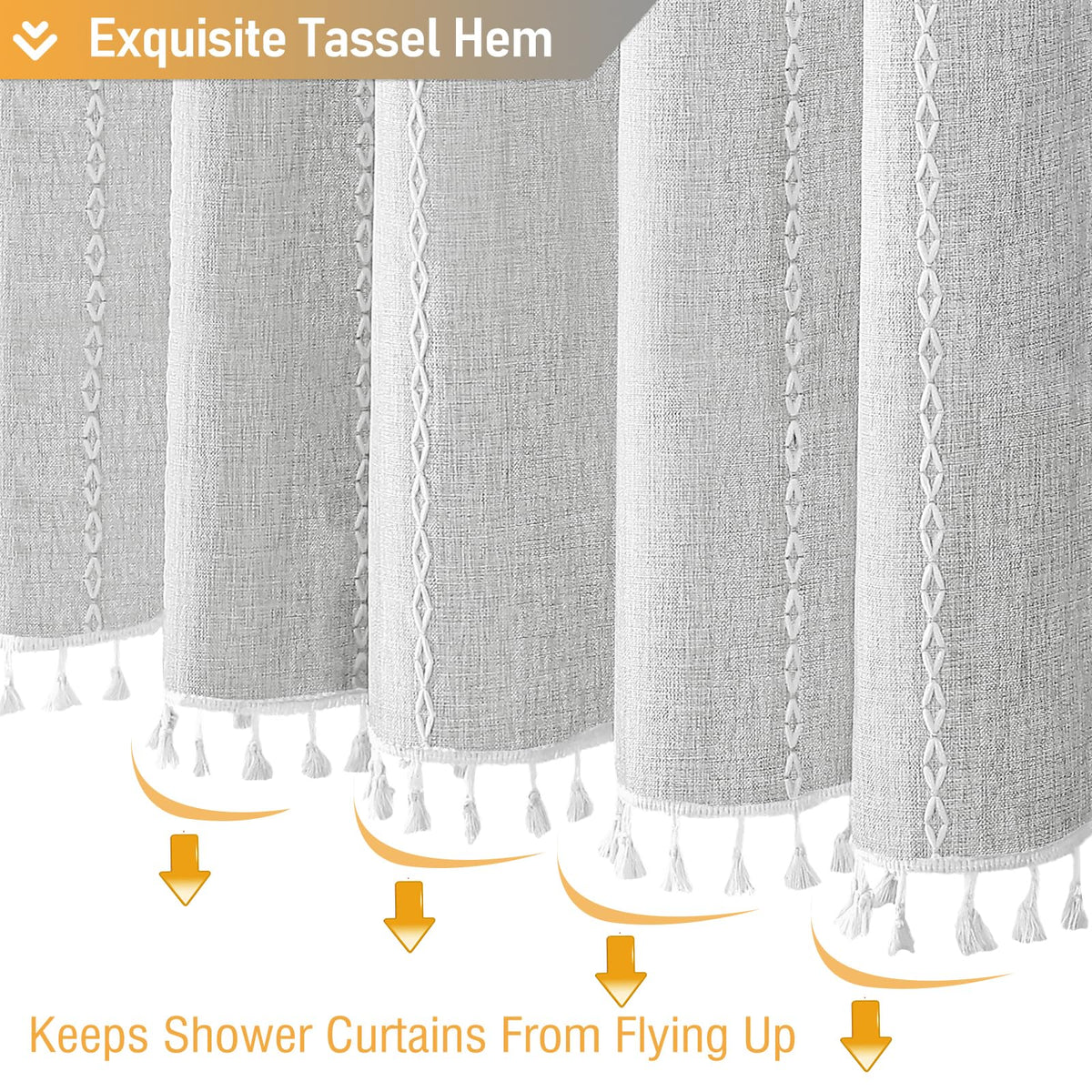 BTTN heavy-duty fabric stays in place during showers.