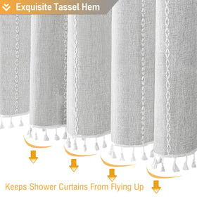 BTTN heavy-duty fabric stays in place during showers.