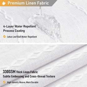 BTTN heavy-duty, water-repellent finish helps keep the bathroom dry.
