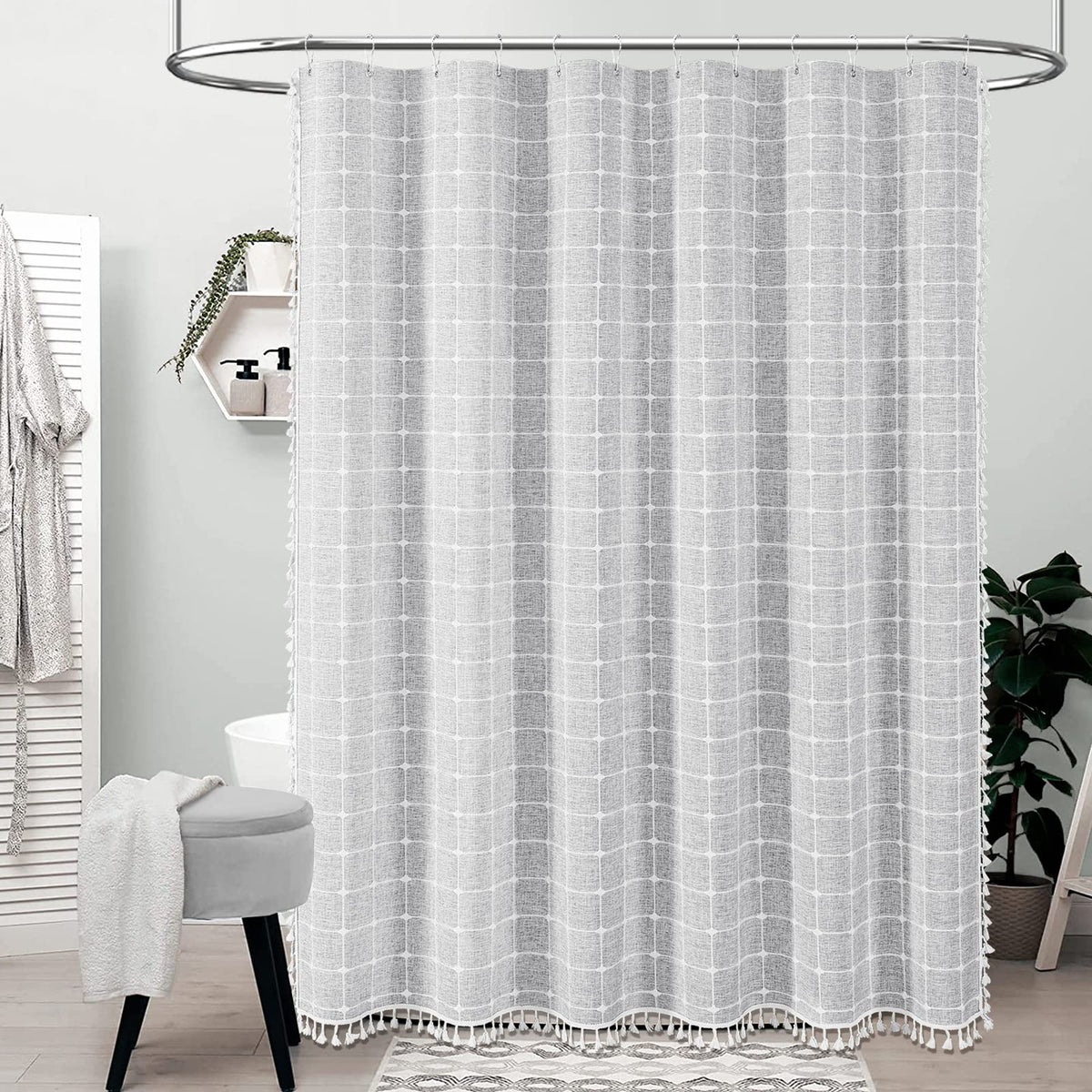 BTTN linen blend fabric close-up reveals soft texture and premium quality.