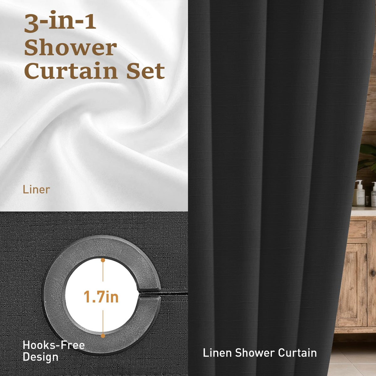 BTTN linen-textured fabric close-up showing premium weave.