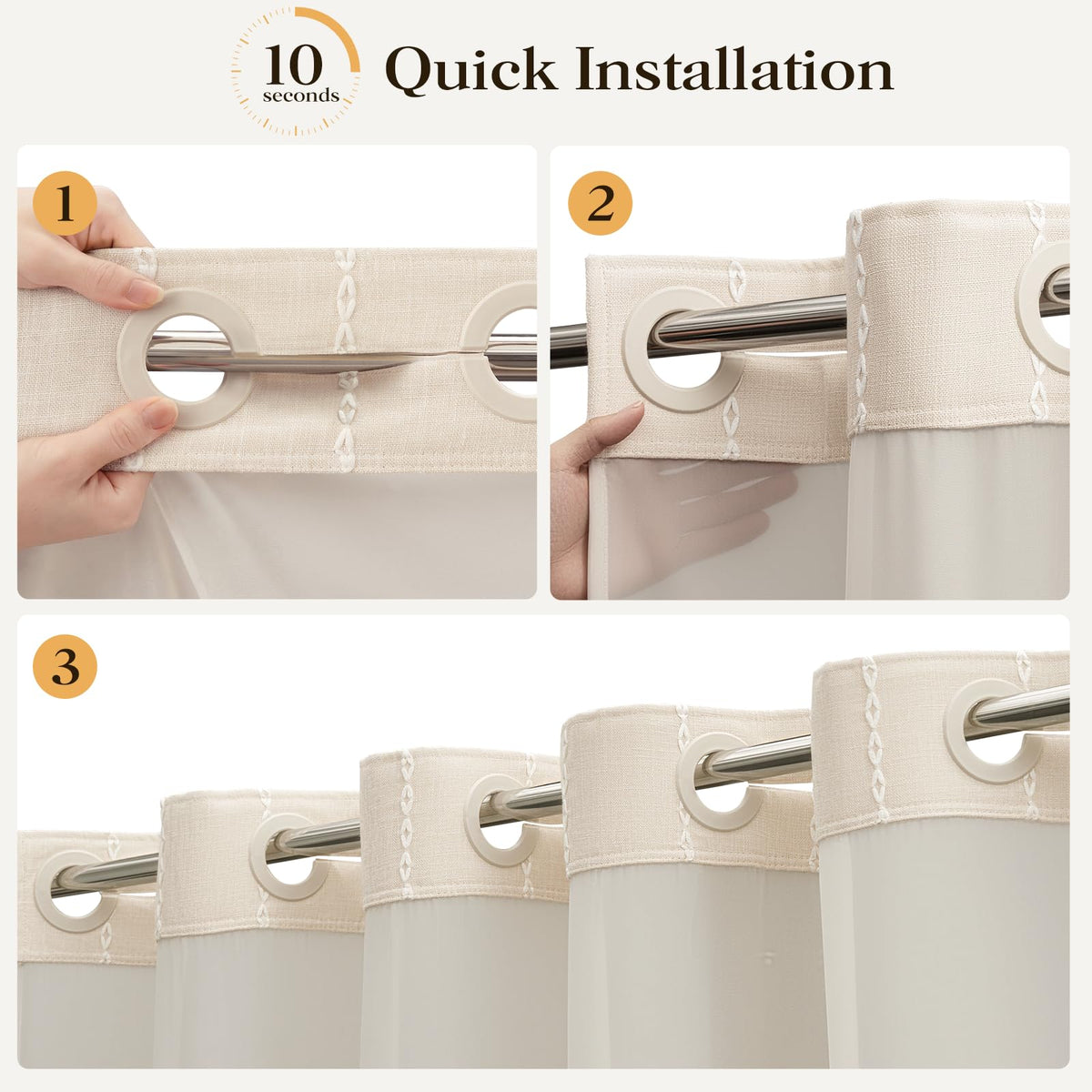 BTTN detachable inner liner is machine washable for easy care.