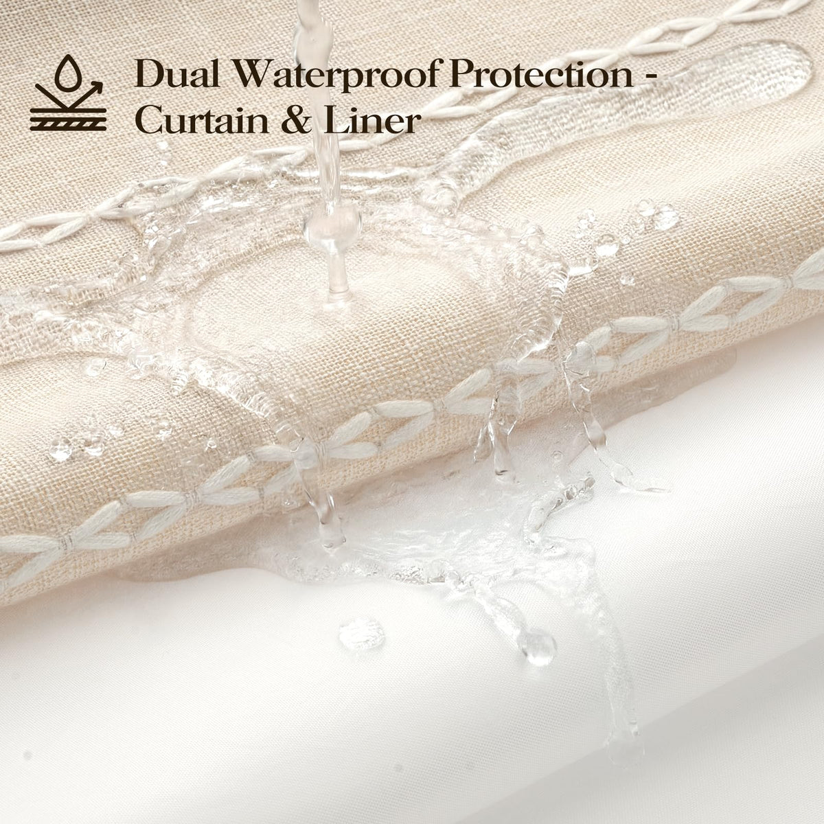 BTTN linen-blend fabric offers a durable, luxury-feel for daily use.