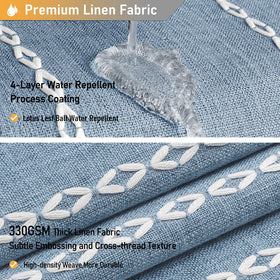 BTTN water-repellent finish makes droplets bead and roll off easily.