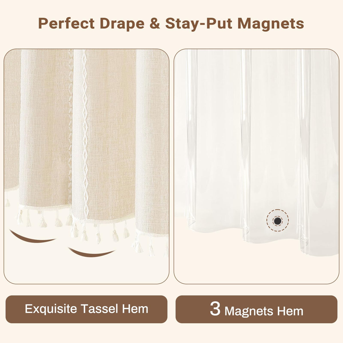 BTTN Tassel adds 1.4 inches for graceful length